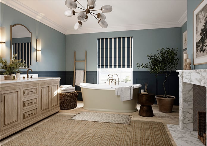 The British Stripe Co. Henry, Polzeath No.1 - Twist&Fit Roman Blind - Image 7